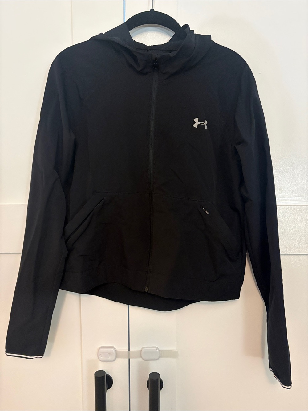 Under Armour Black Lightweight Full-Zip Hooded Jacket